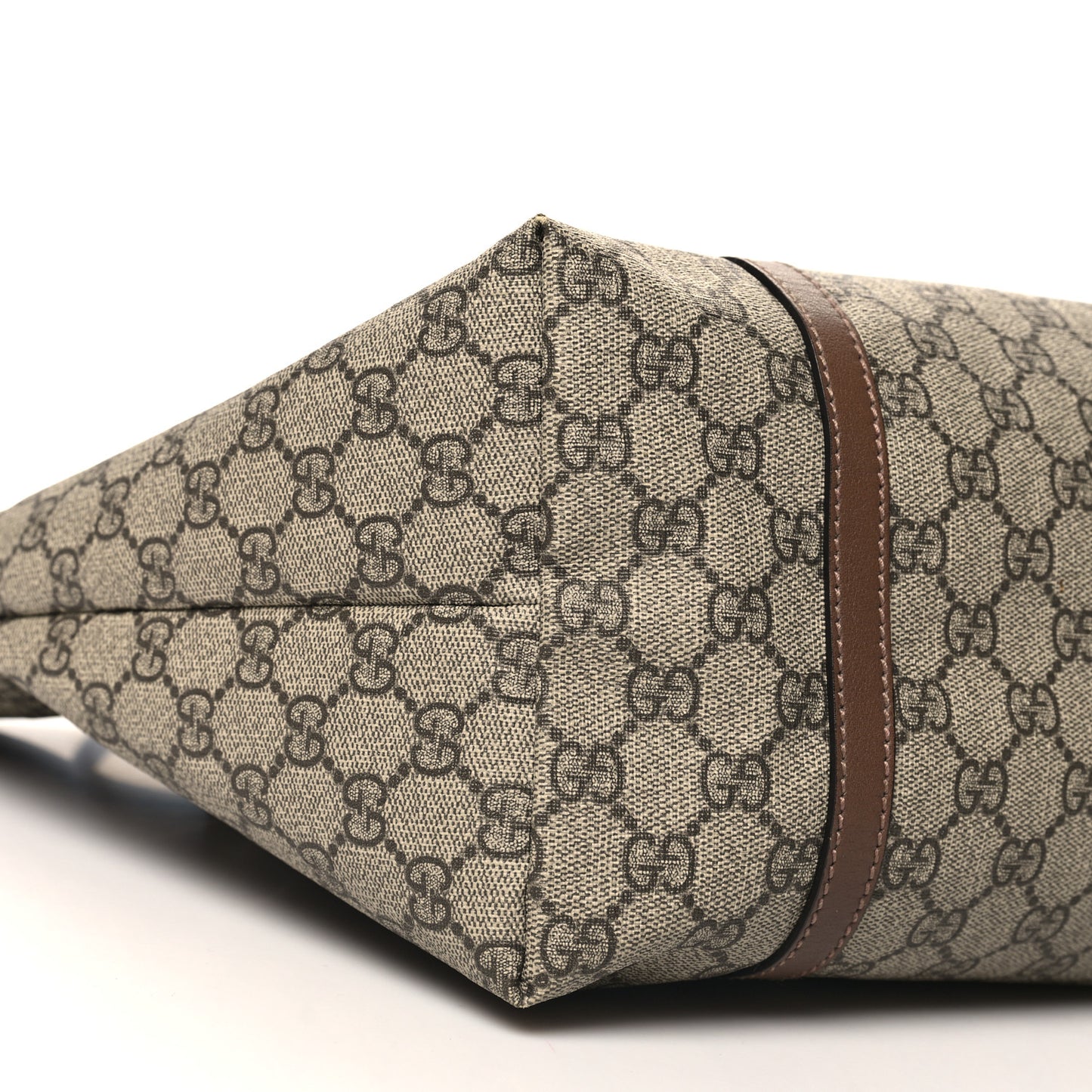 GG Supreme Monogram Medium Nice Tote Brown