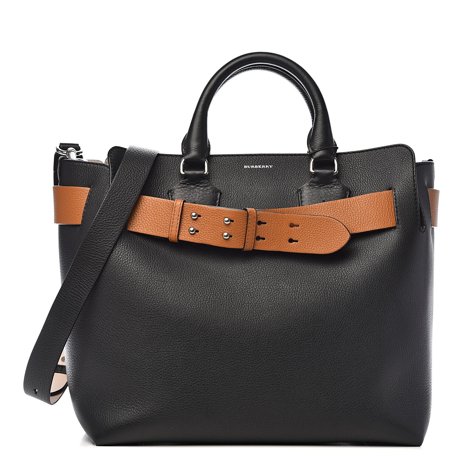 Burberry Soft Grain Calfskin Medium Belt Bag Black 1 of 10