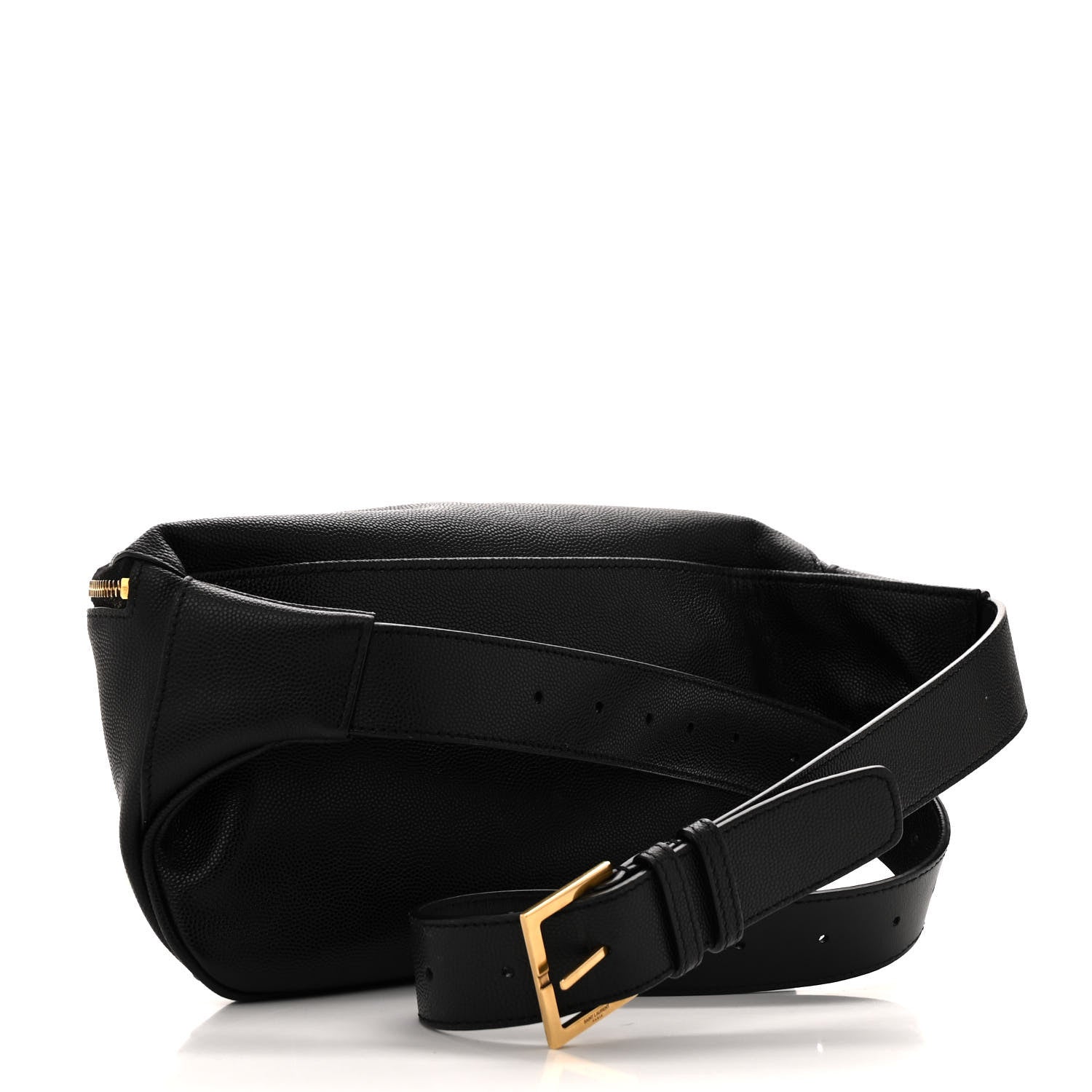 Saint Laurent Grain De Poudre Monogram Belt Bag Black 3 of 13