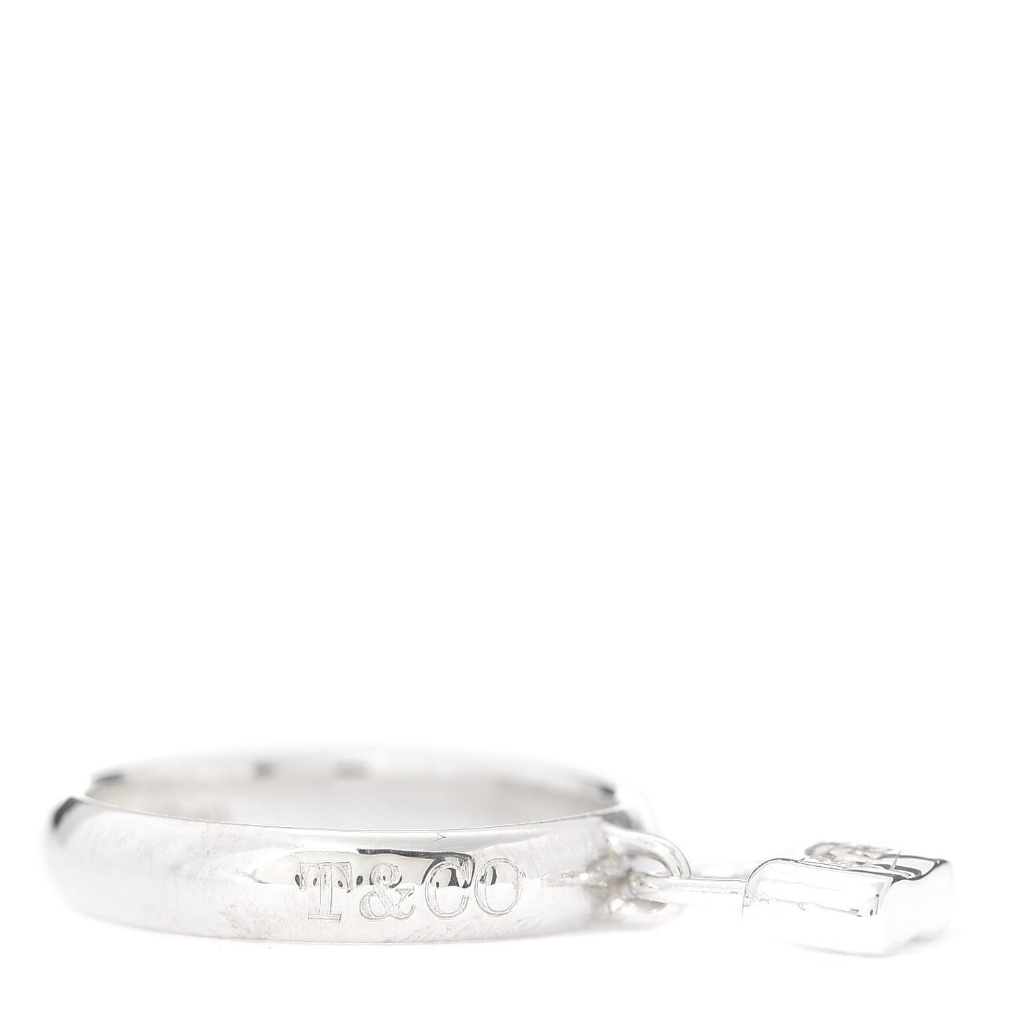 Sterling Silver 1837 Lock Charm Ring 57 8