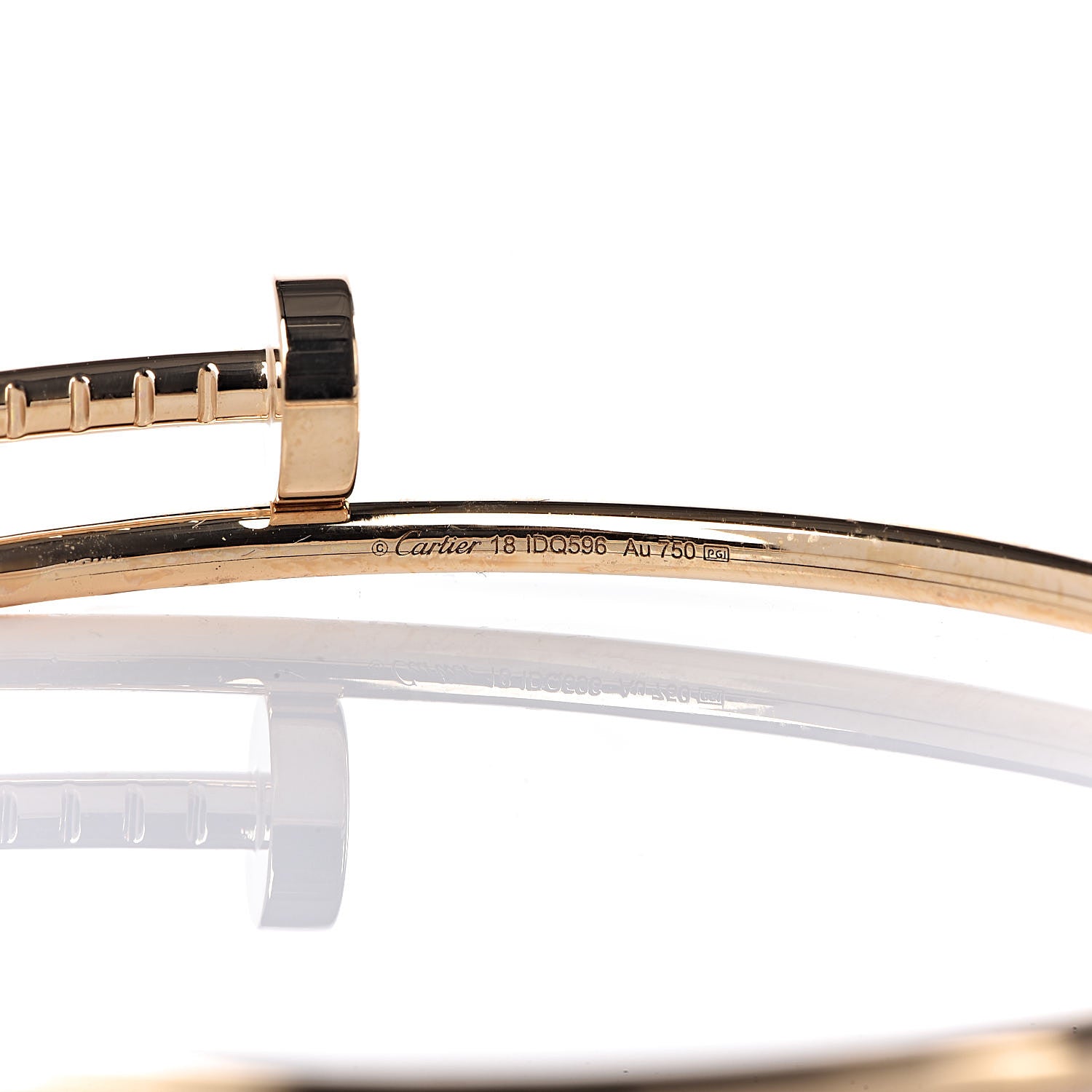 Cartier 18K Yellow Gold Small Juste Un Clou Bracelet 18 4 of 5