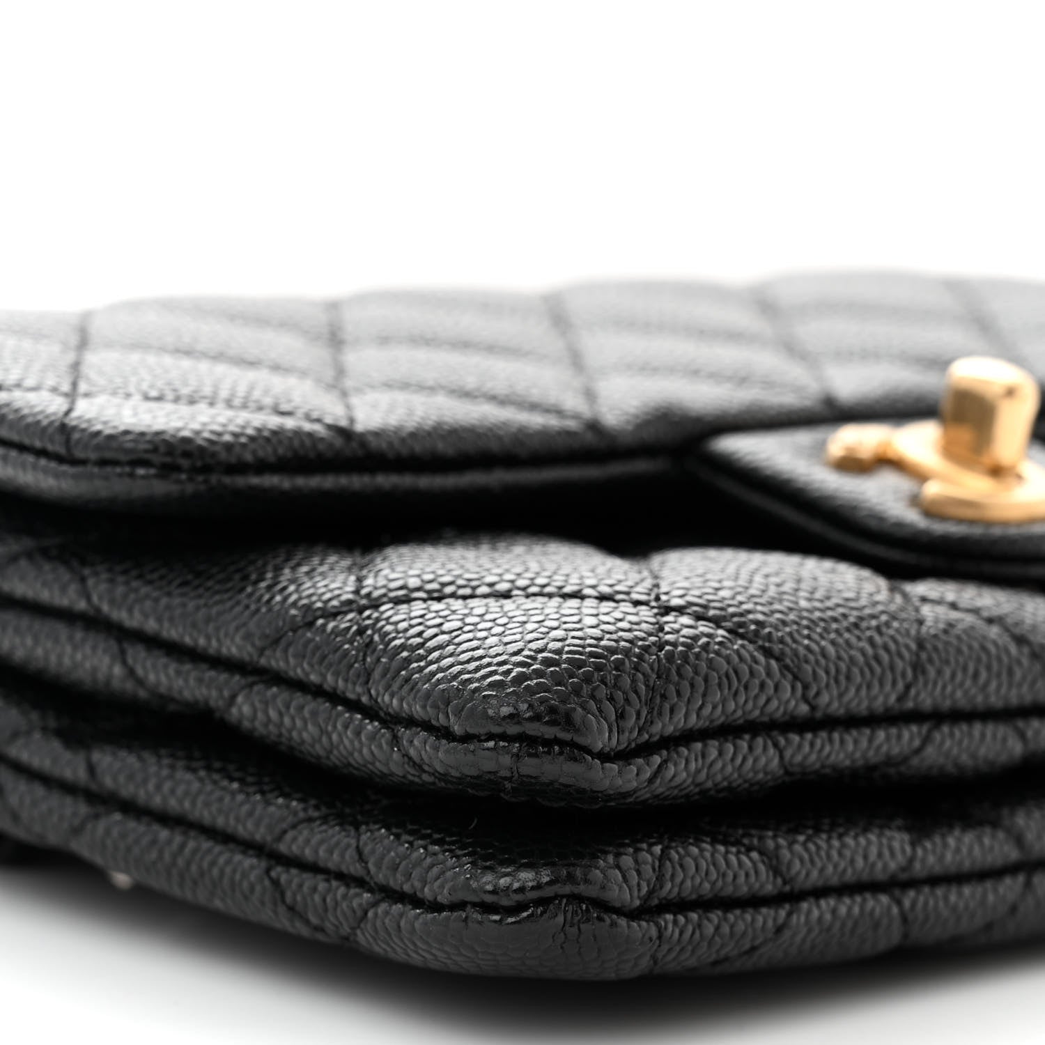 Chanel Shiny Caviar Pick Me Up Flap Belt Bag Black 10 of 12