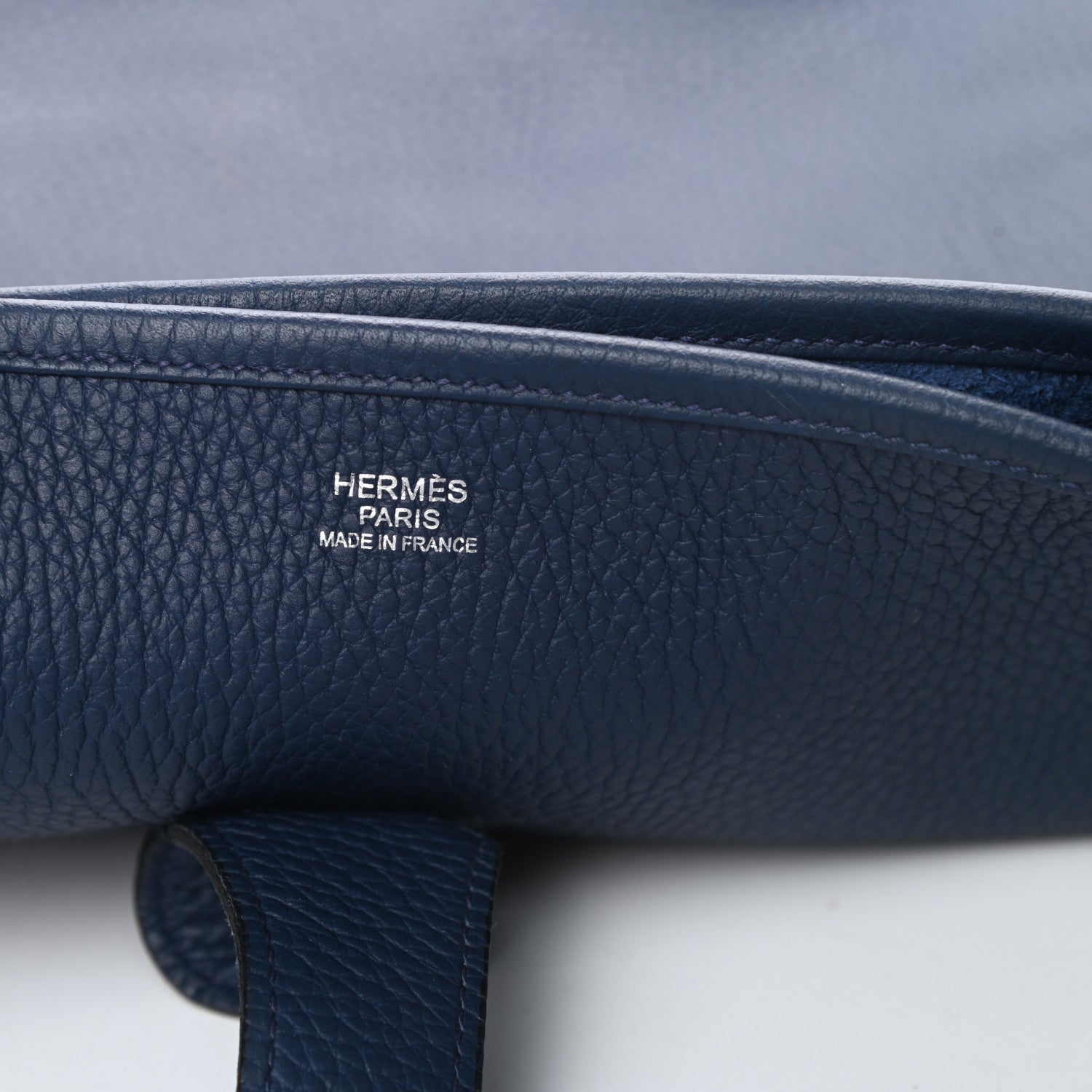 Hermes Taurillon Clemence Evelyne III TGM Bleu Obscur 6 of 11