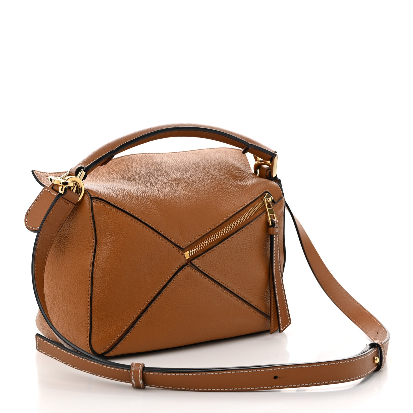 Calfskin Small Puzzle Bag Tan