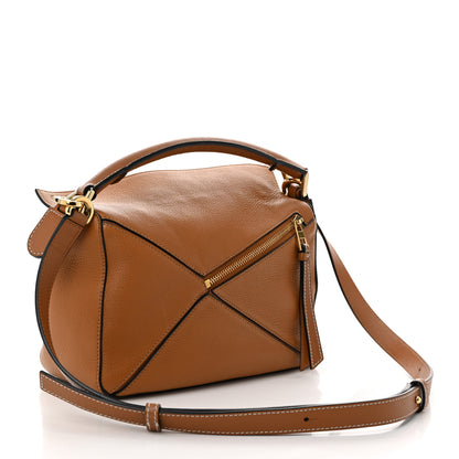 Loewe Calfskin Small Puzzle Bag Tan 3 of 12