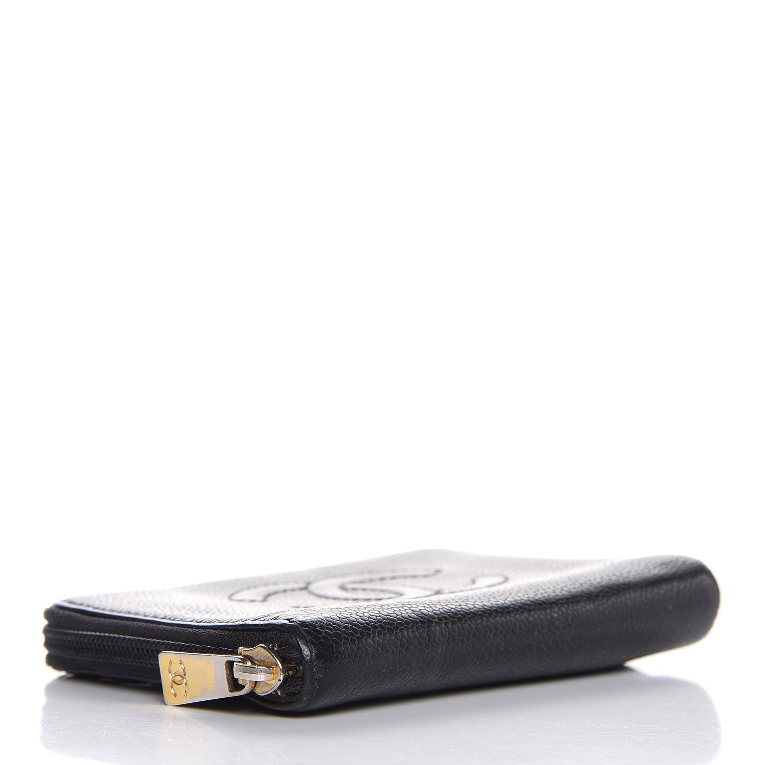 Chanel Caviar Timeless CC Zip Around Organizer Wallet Black 4 of 11