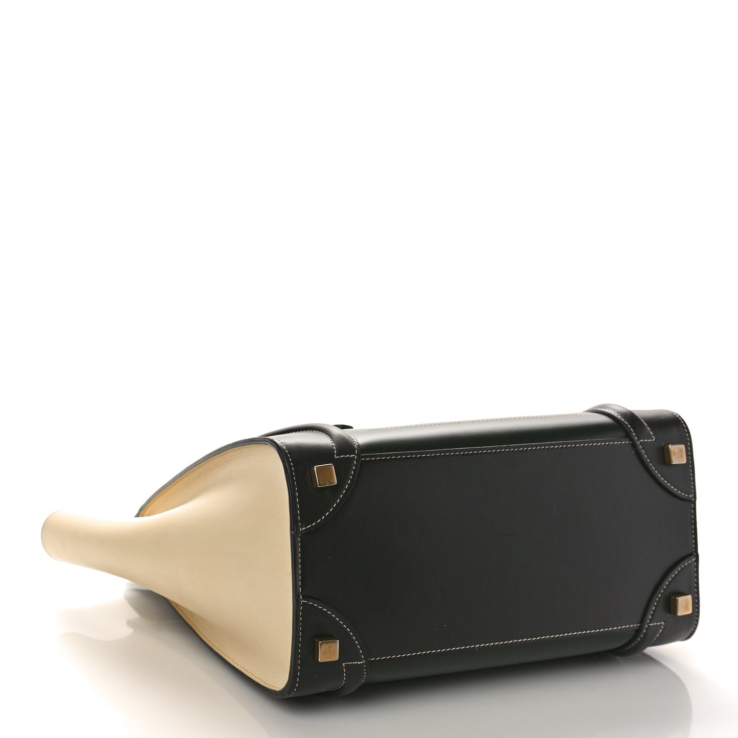 Smooth Calfskin Tri-Color Micro Luggage Light Emerald