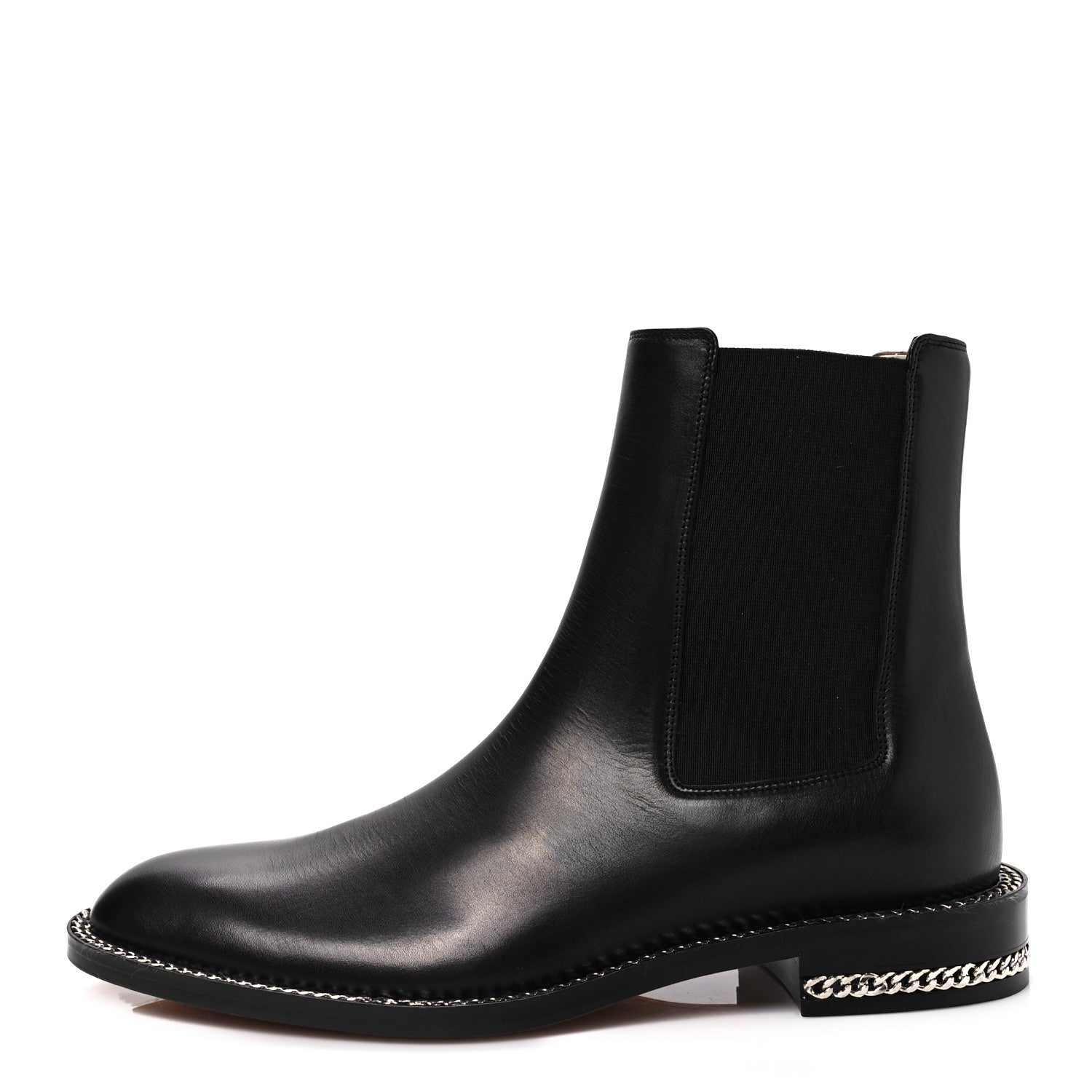 Givenchy Calfskin Chain Boots 38 Black 1 of 7