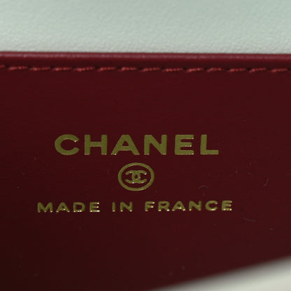 Chanel Shiny Caviar Mini Preppy Coco Shoulder Bag Light Blue 5 of 10