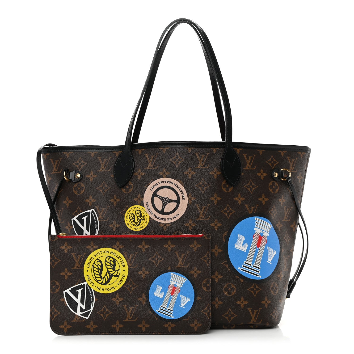 Louis Vuitton Monogram My LV World Tour Neverfull MM 1 of 19