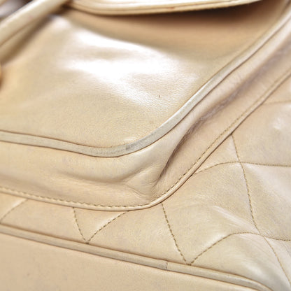 Chanel Lambskin Quilted Drawstring Backpack Beige 14 of 17