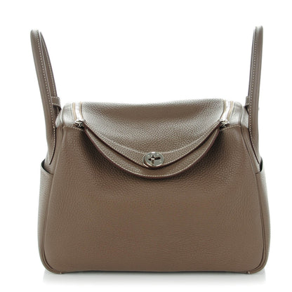 Hermes Taurillon Clemence Lindy 30 Etoupe 1 of 11