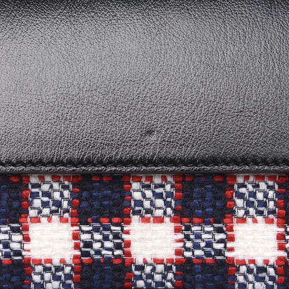 Gucci Vintage Tweed Check Small Dionysus Shoulder Bag White Hibiscus Red Marine 7 of 10