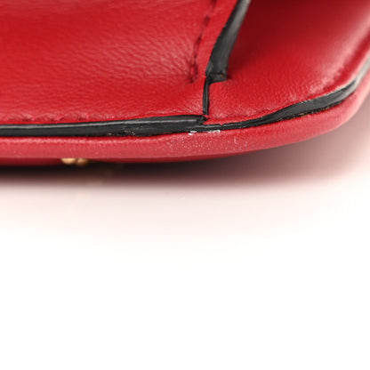 Bulgari Calfskin Star Studded Serpenti Forever Crossbody Bag Red 12 of 14