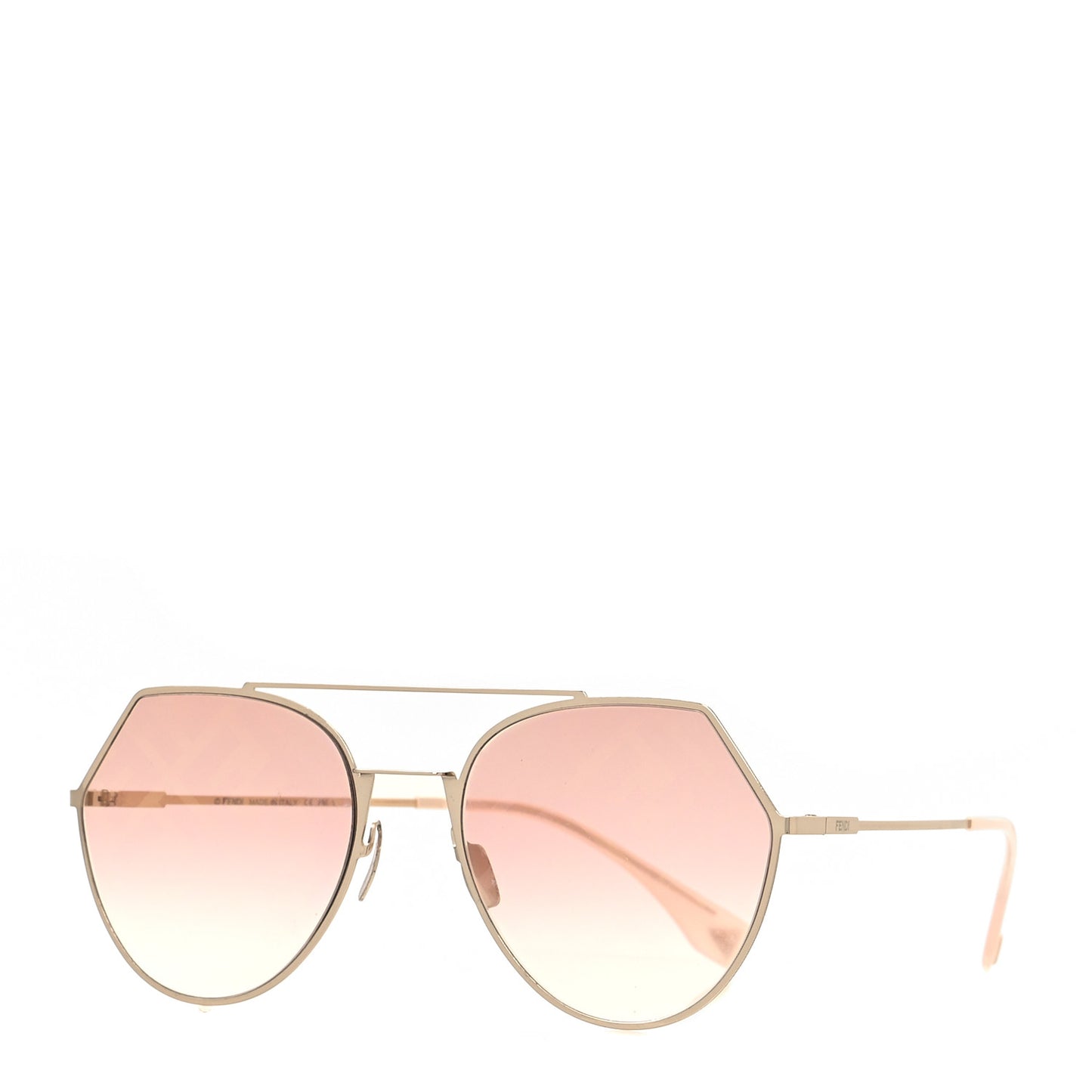 Metal Geometric Sunglasses FF 0194/S Pink