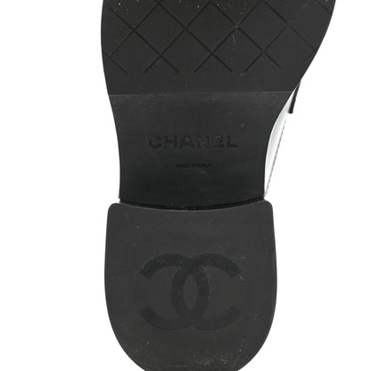 Chanel Calfskin CC Platform Loafers 35 Black 8 of 8