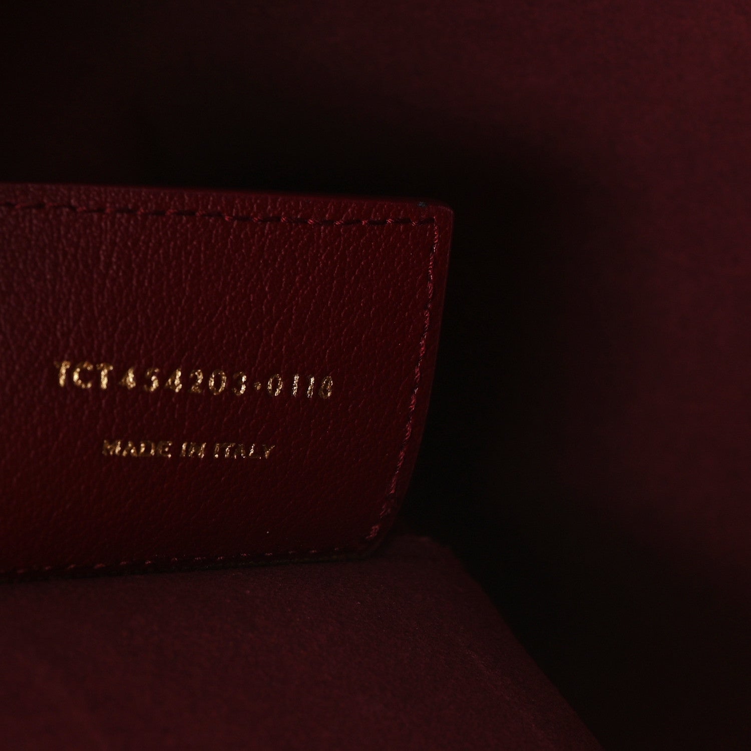 Saint Laurent Calfskin Medium Shopping Tote Bordeaux 7 of 11