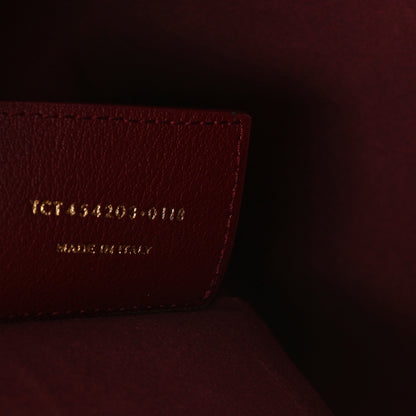 Saint Laurent Calfskin Medium Shopping Tote Bordeaux 7 of 11