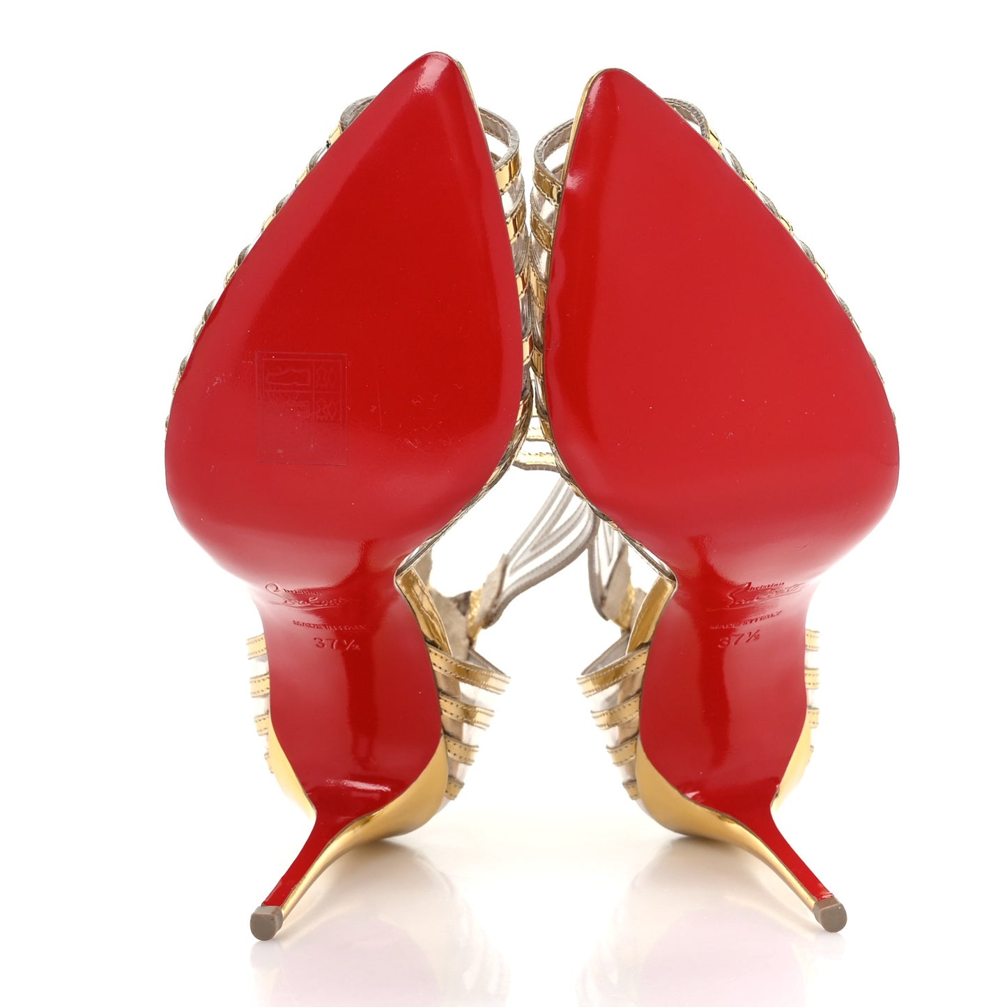 Specchio PVC Maratena 100 Sandal Heels 37.5 Gold