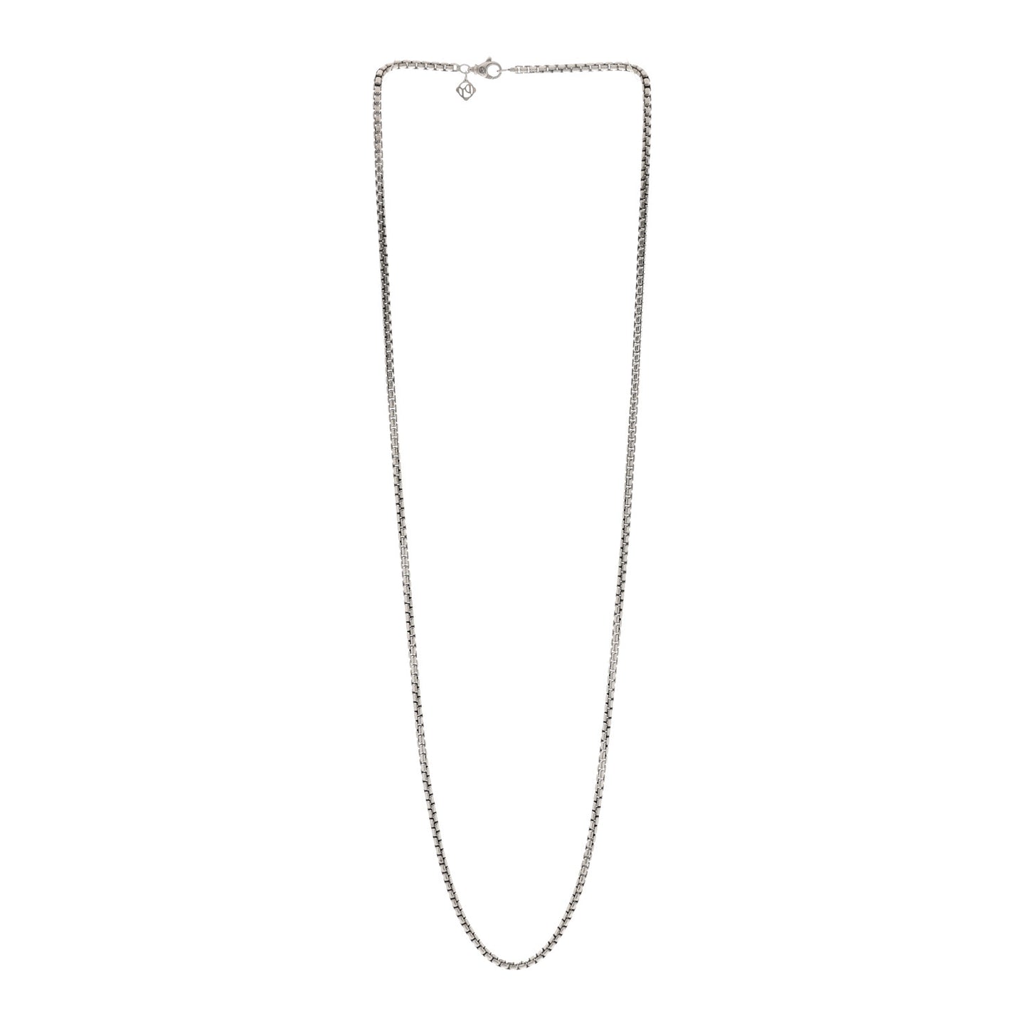 Sterling Silver 14K Yellow Gold 3.6mm Box Chain Necklace 32"