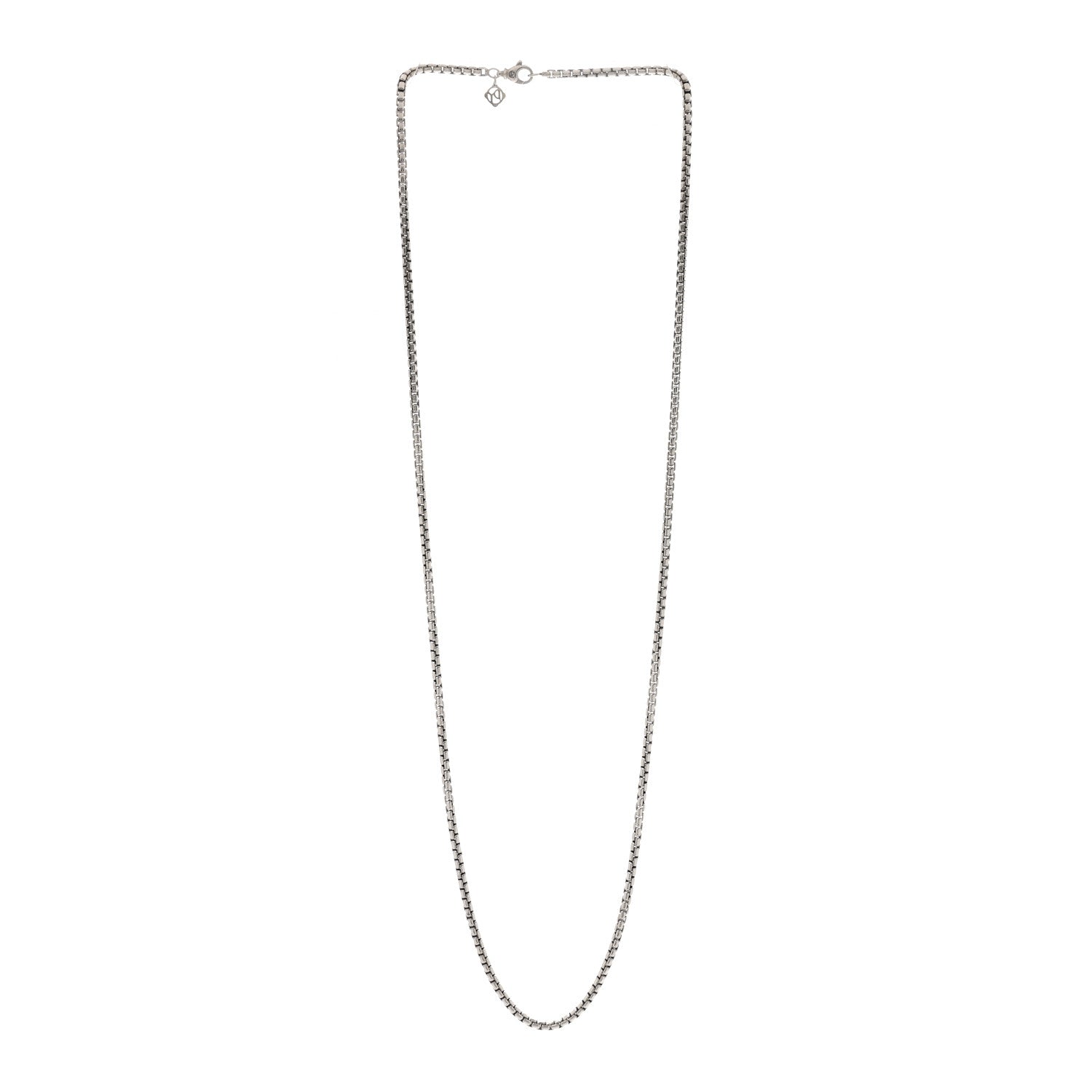 David Yurman Sterling Silver 14K Yellow Gold 3.6mm Box Chain Necklace 32" 3 of 6