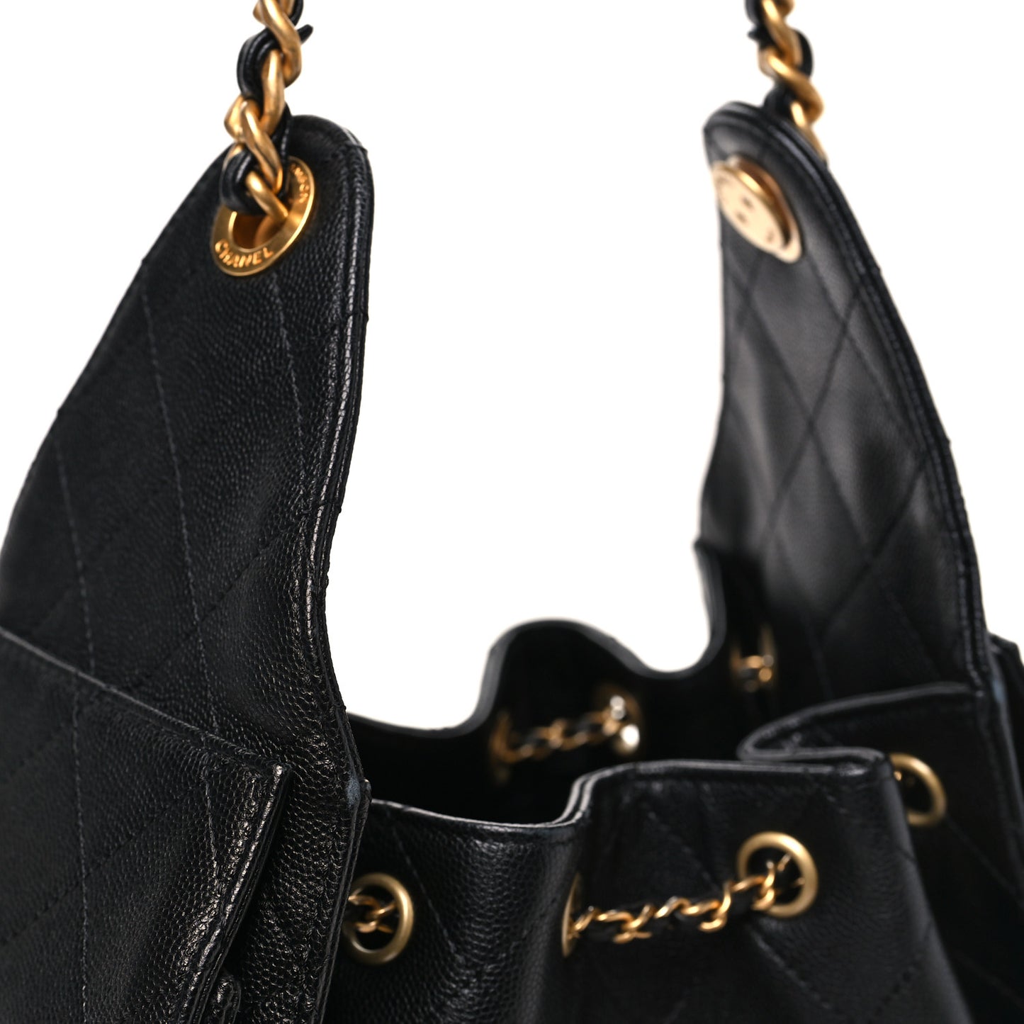 Caviar Quilted Small Chanel 25 Handbag Black
