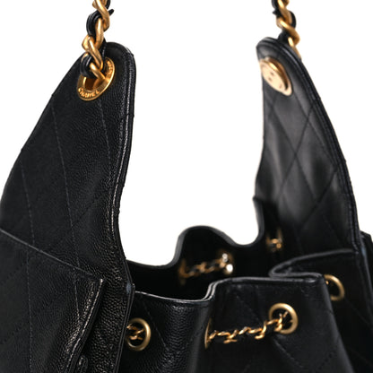Chanel Caviar Quilted Small Chanel 25 Handbag Black 12 of 12
