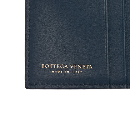Bottega Veneta BOTTEGA VENETA Nappa Intrecciato French Wallet Petrol Bleu 6 of 9