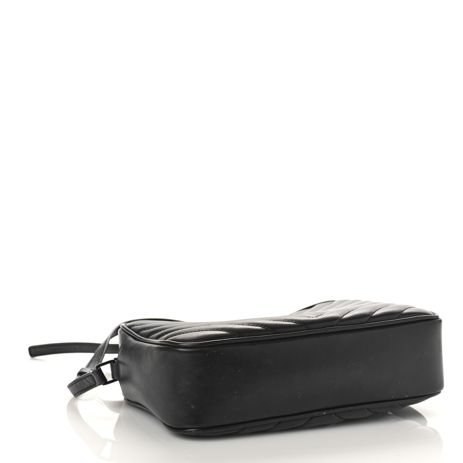 Saint Laurent Calfskin Matelasse Monogram Monochrome Lou Camera Bag Black 4 of 15