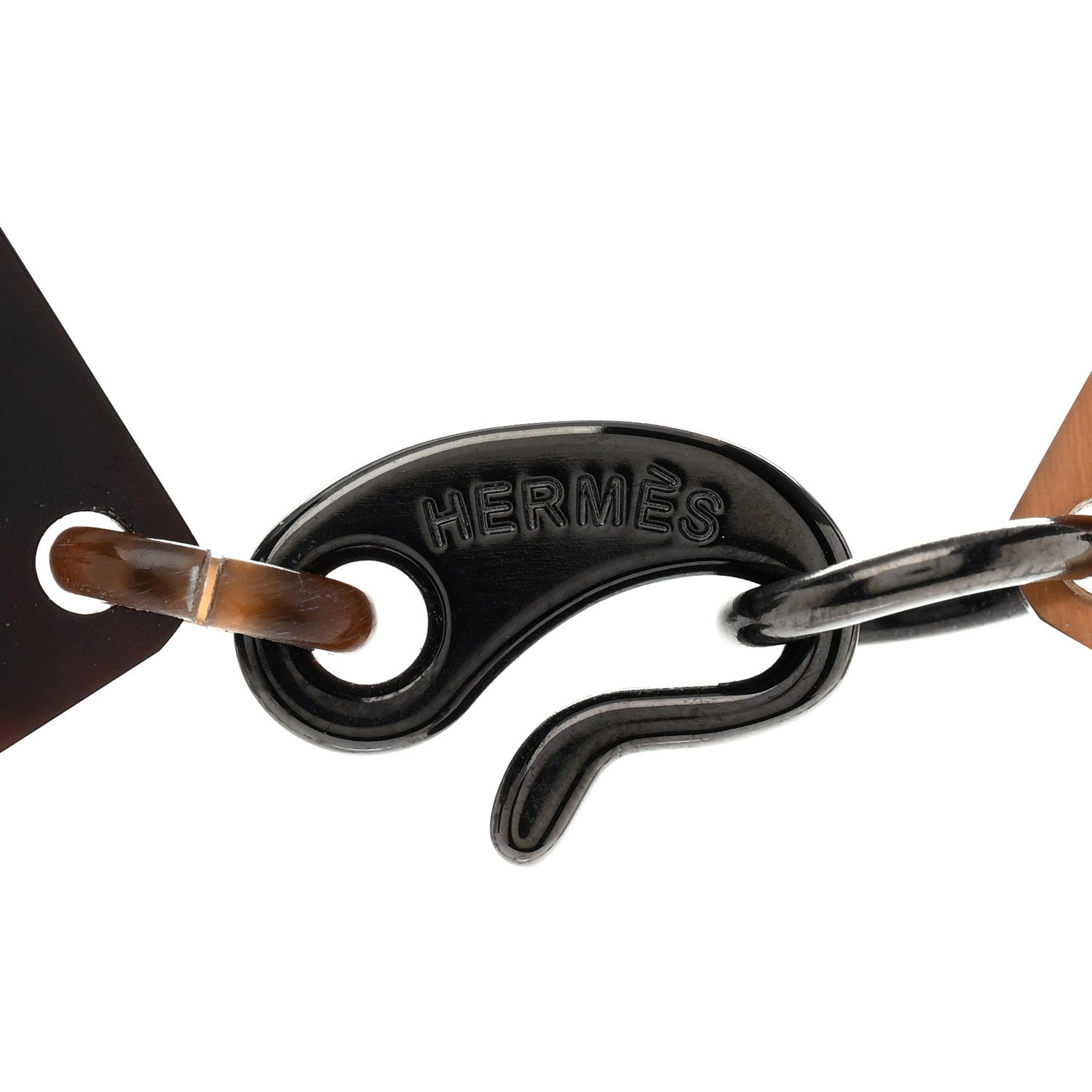 Hermes Buffalo Horn Lacquer Lena Necklace 5 of 6