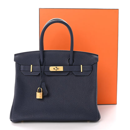 Hermes Togo Birkin 30 Bleu Nuit 11 of 11