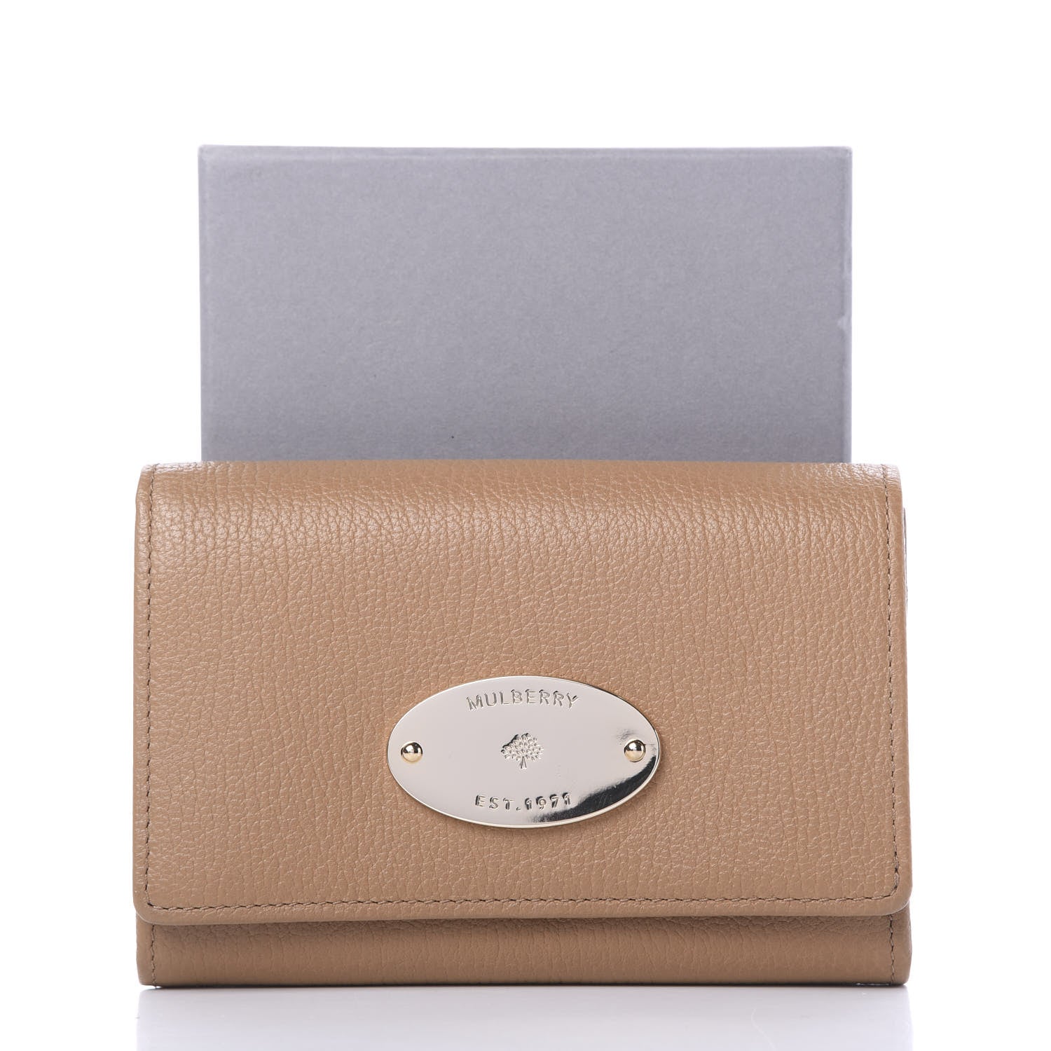 Mulberry Glossy Goatskin French Purse Wallet Beige 6 of 6
