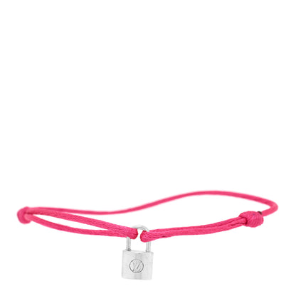 Louis Vuitton X UNICEF Sterling Silver Lockit Bracelet Pink 1 of 3