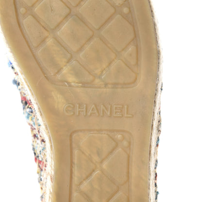 Chanel Tweed Grosgrain CC Espadrilles 36 Multicolor 9 of 11