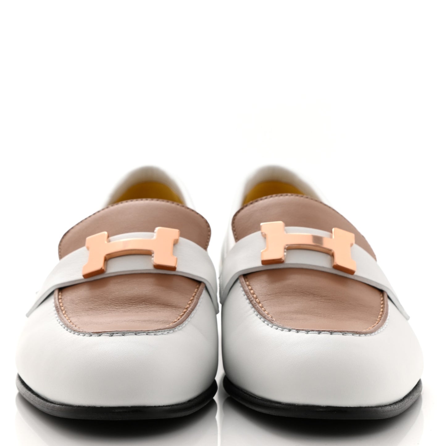 Calfskin Womens Paris Loafers 36 White Bois De Santal