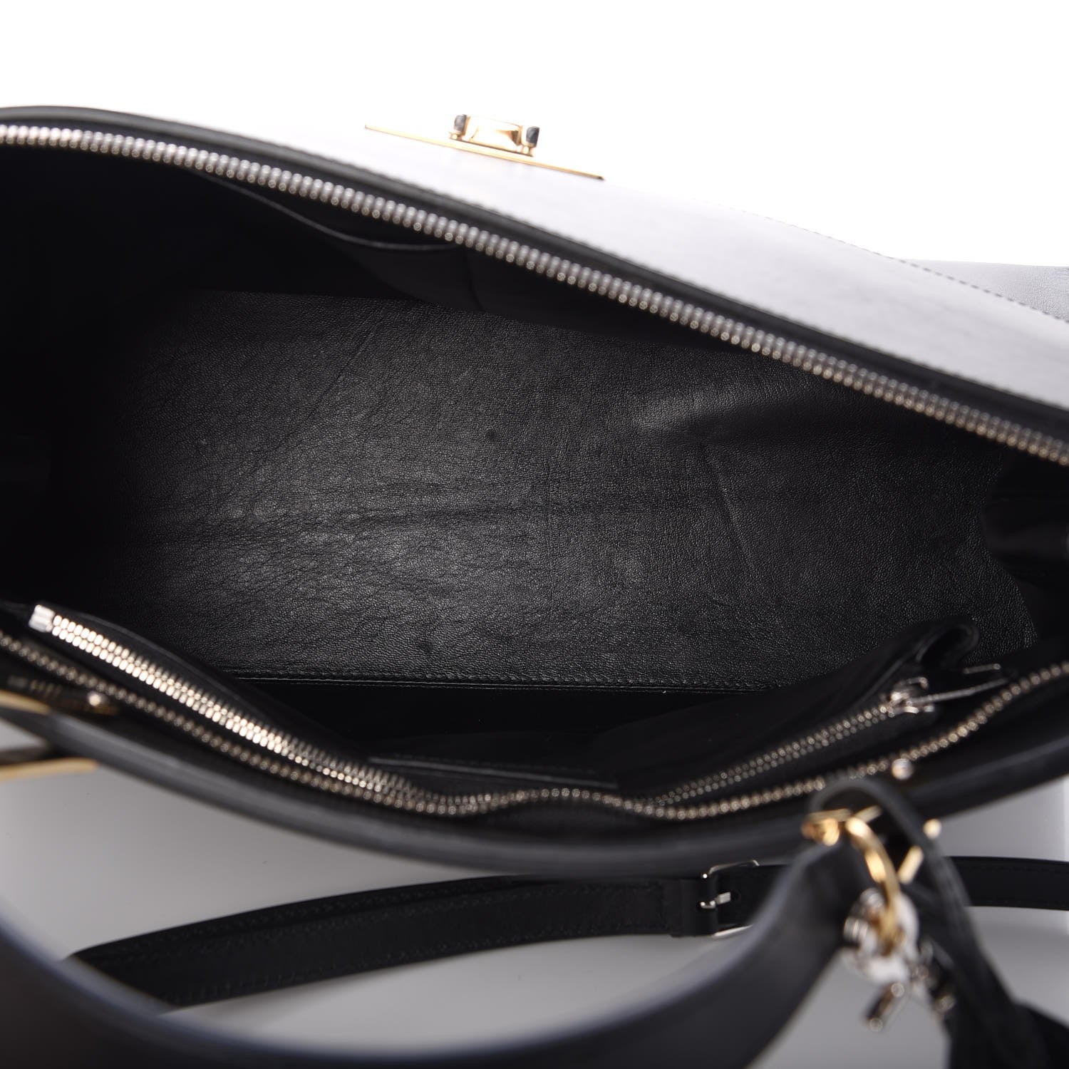 Balenciaga Calfskin Le Dix Zip Cartable Black 6 of 10