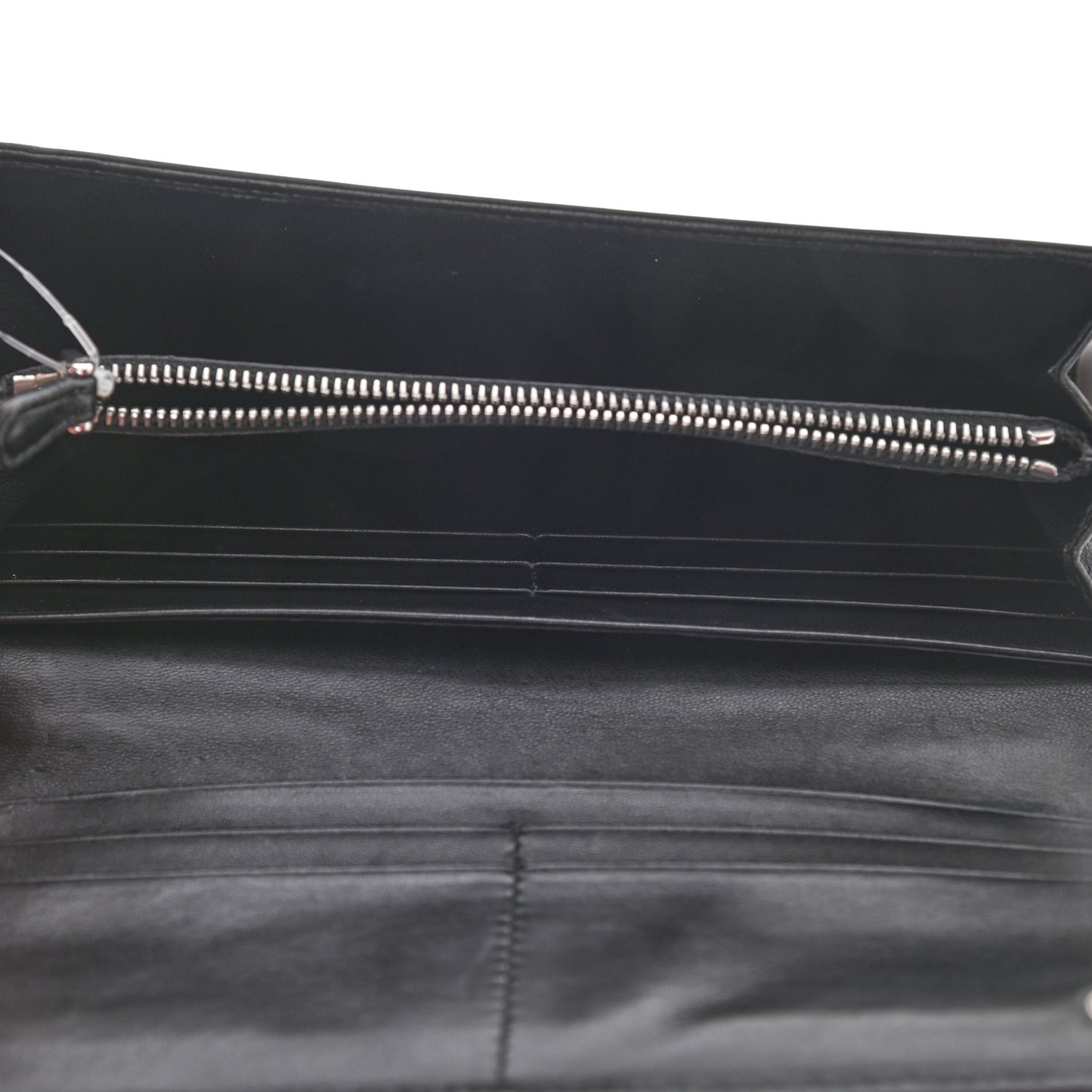 Soft Calfskin Diagramme Continental Wallet Black