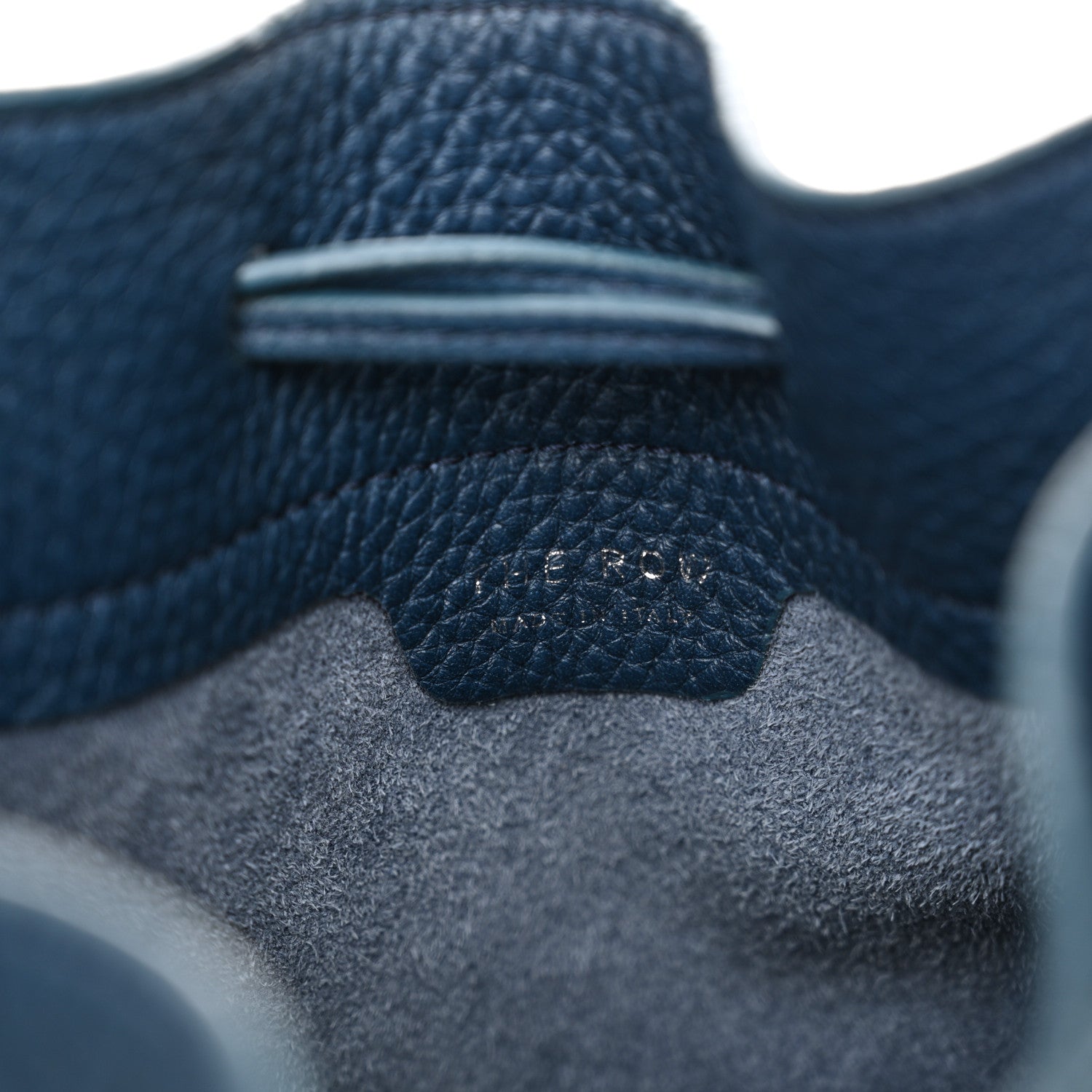 The Row Deerskin Drawstring Pouch Blue 6 of 9
