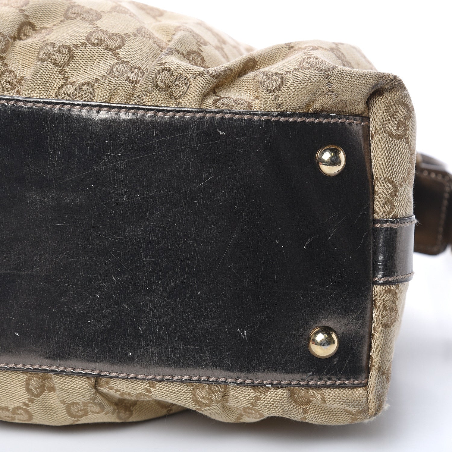 Gucci Monogram Pop Bamboo Top Handle Tote Pewter 10 of 17