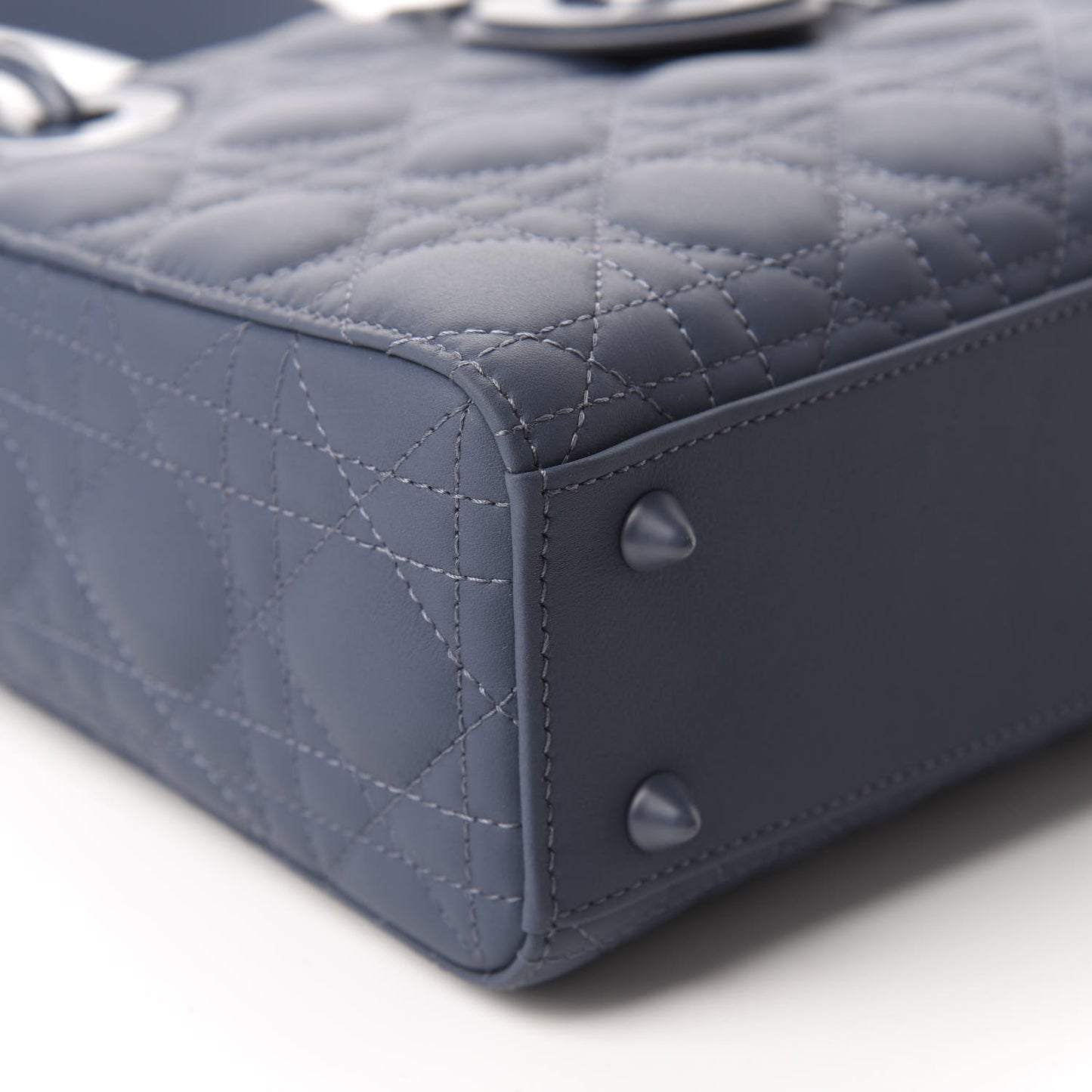 Ultra Matte Calfskin Cannage Small My ABCDior Lady Dior Dark Denim Blue