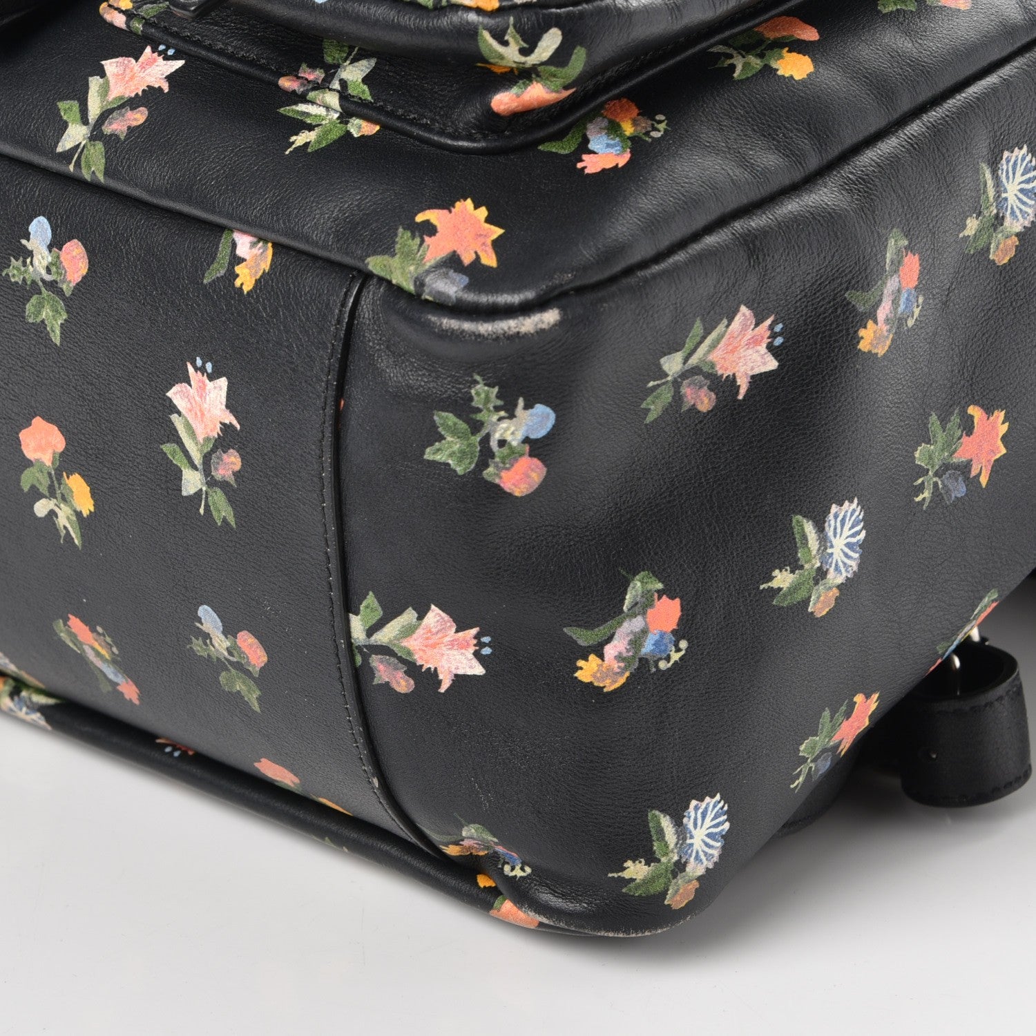 Saint Laurent Calfskin Prairie Flower Printed Festival Backpack Multicolor 13 of 15
