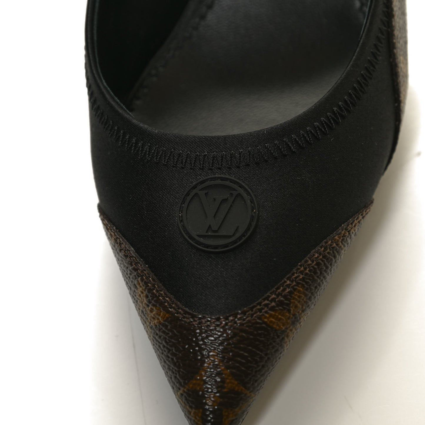 Patent Monogram Archlight Slingback Pumps 37 Black