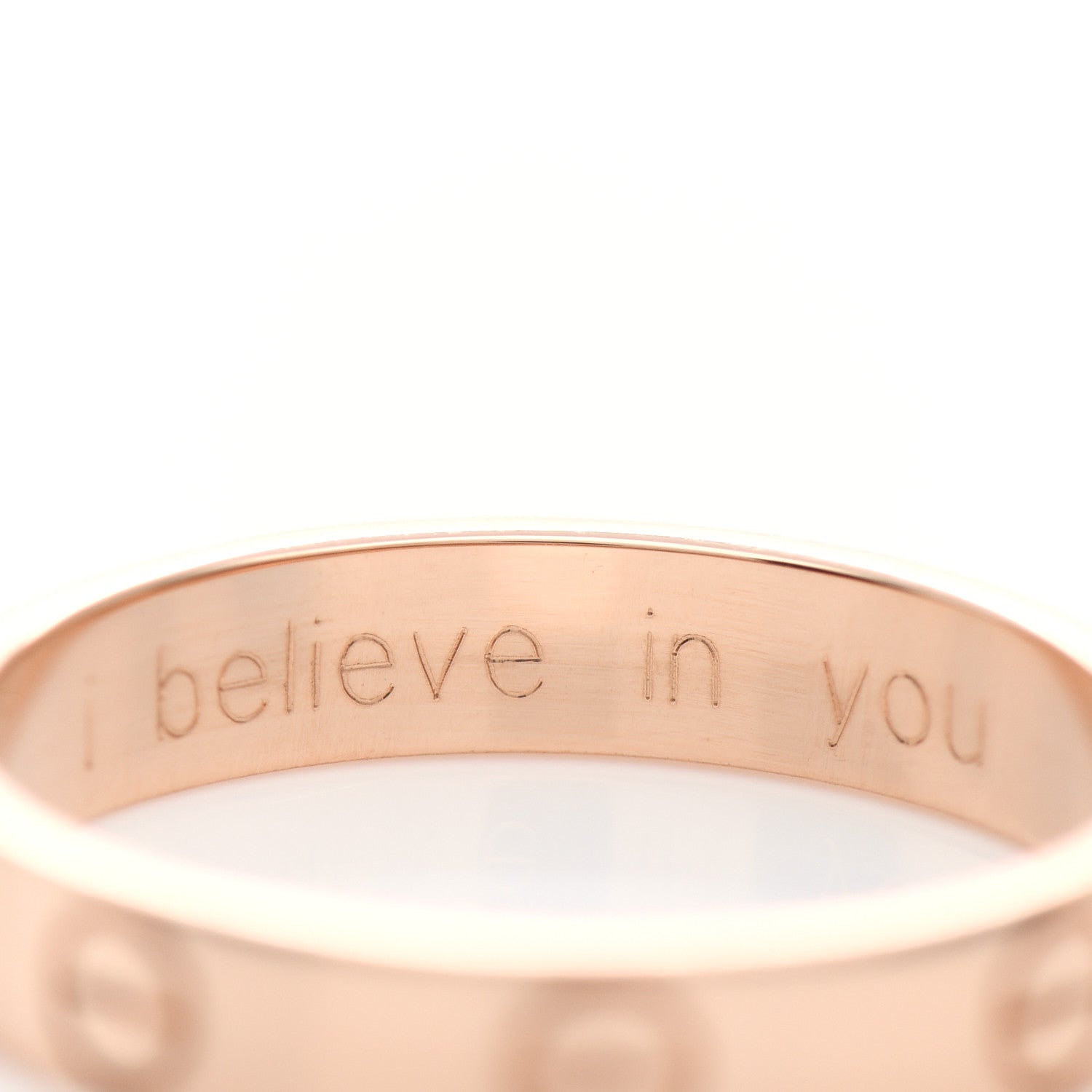Cartier 18K Pink Gold 3.5mm LOVE Wedding Band Ring 54 6.75 5 of 6