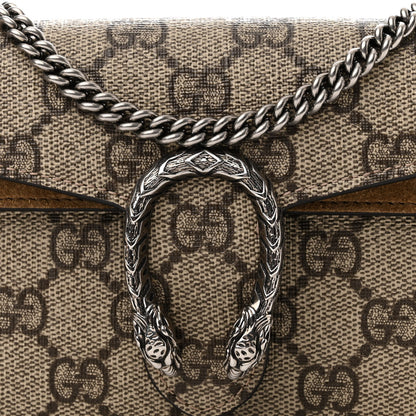 Gucci GG Supreme Monogram Super Mini Dionysus Shoulder Bag Taupe 8 of 11