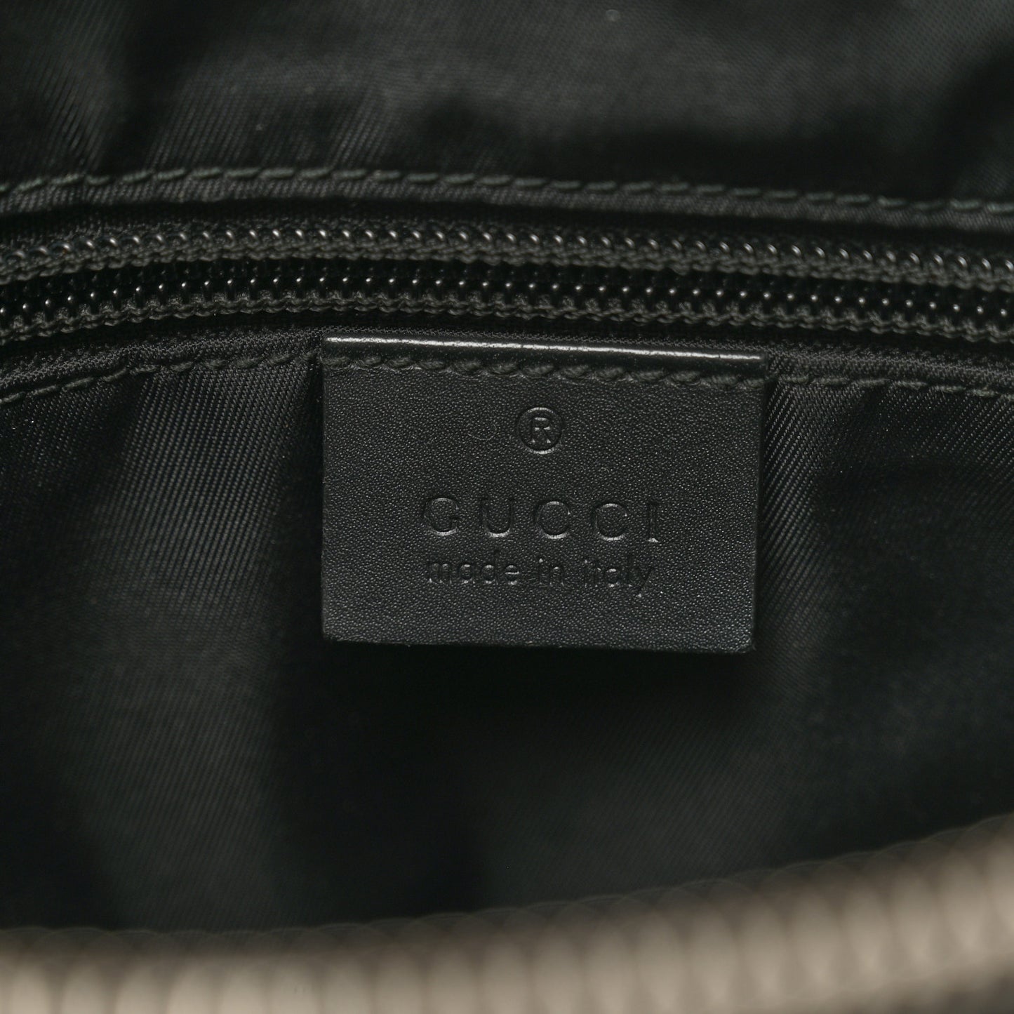 GG Supreme Monogram Web Messenger Bag Black