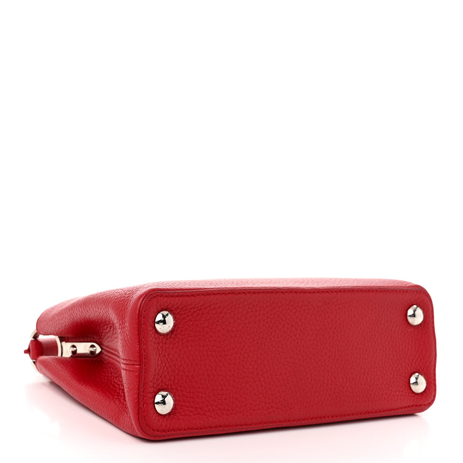 Louis Vuitton Taurillon Capucines BB Rubis 4 of 10