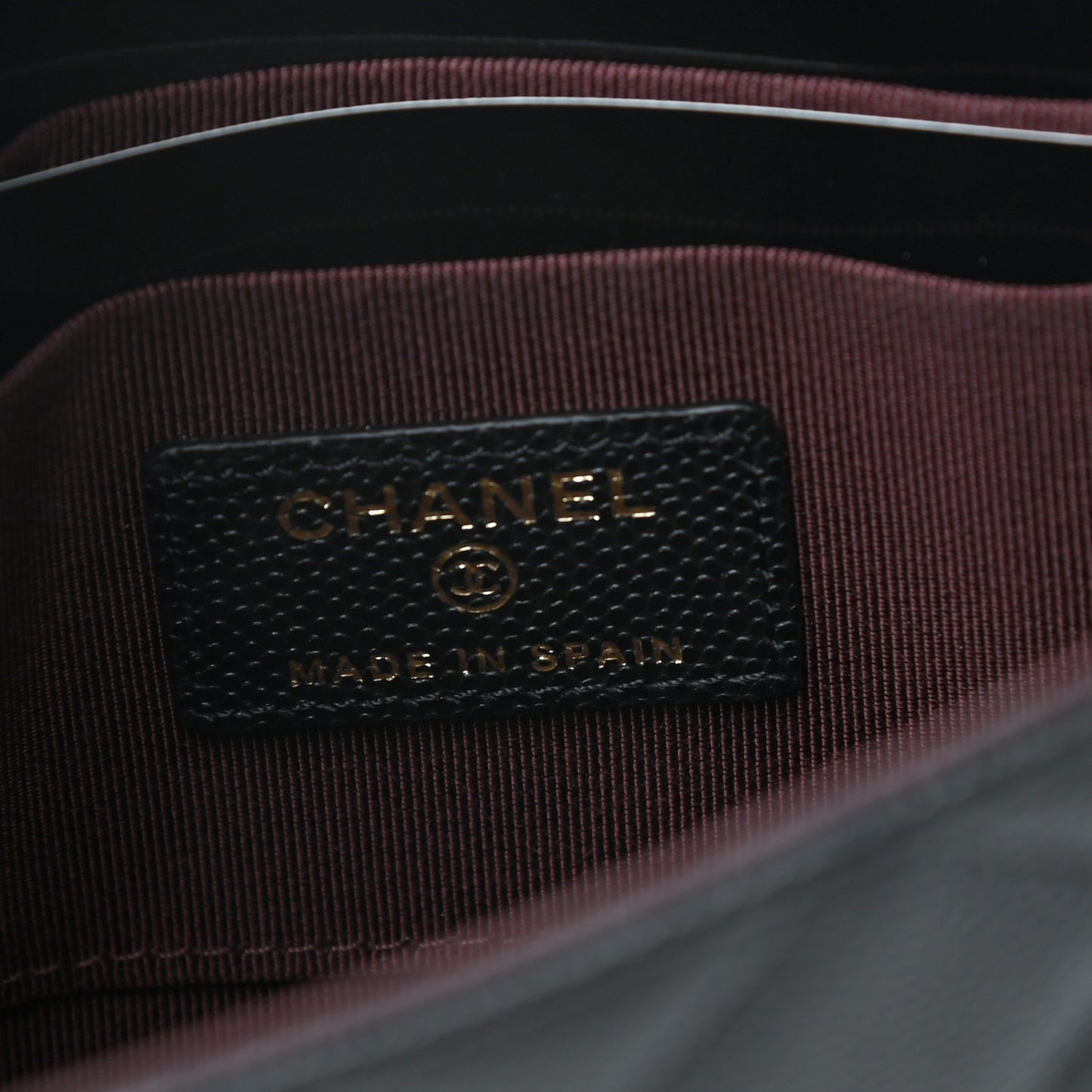Caviar Quilted Square Flap Clutch Black