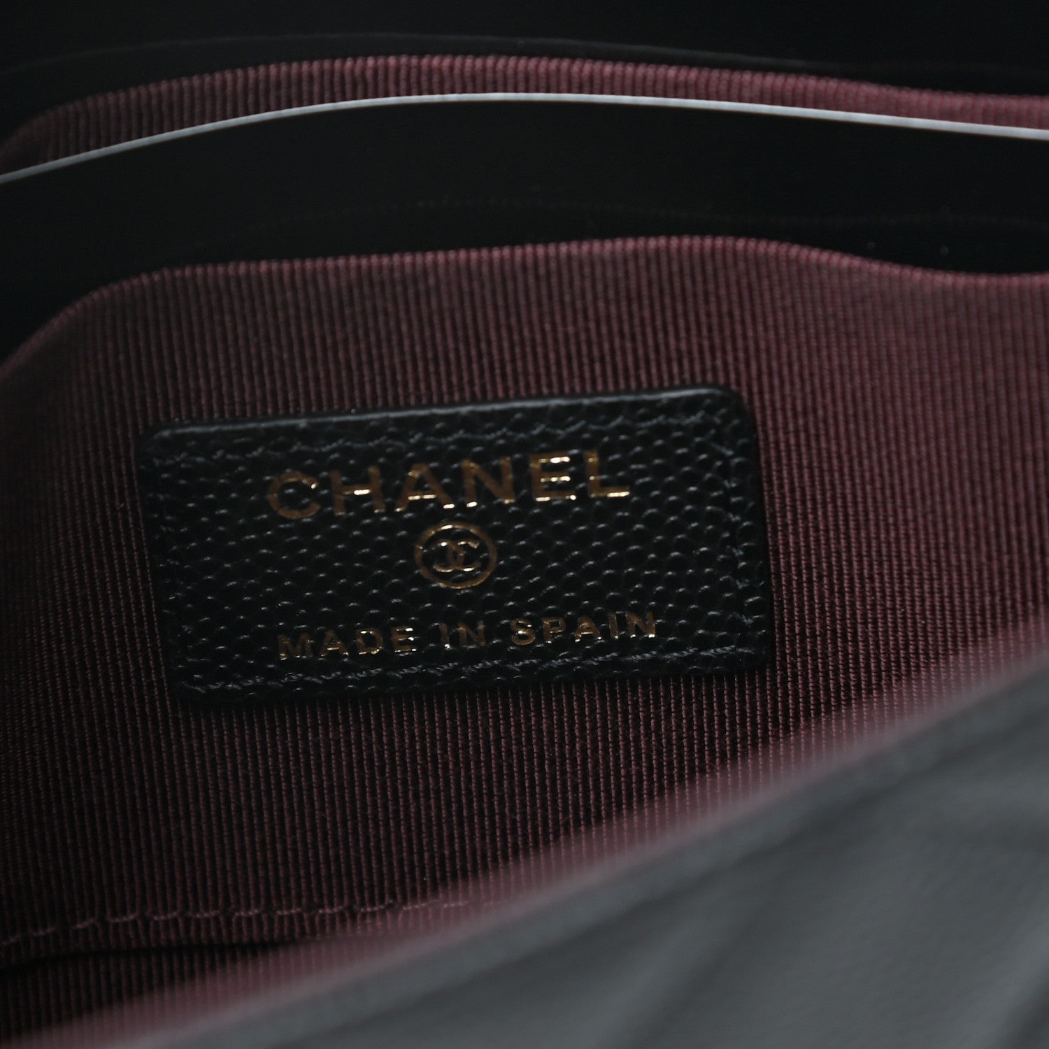 Chanel Caviar Quilted Square Flap Clutch Black 8 of 9