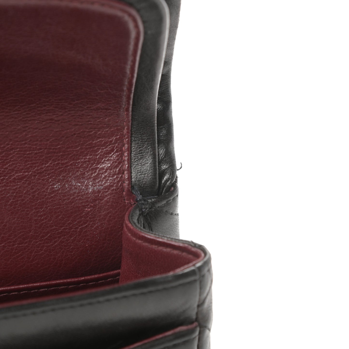 Lambskin Quilted Small Double Flap Black