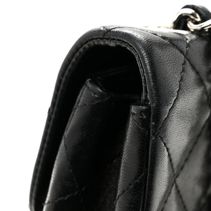 Chanel Lambskin Quilted East West Flap Black 10 of 13